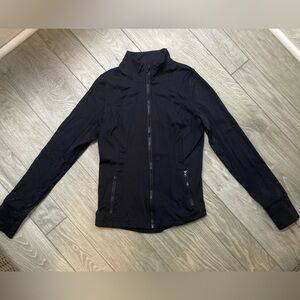 Black Full-Zip Athletic Jacket
